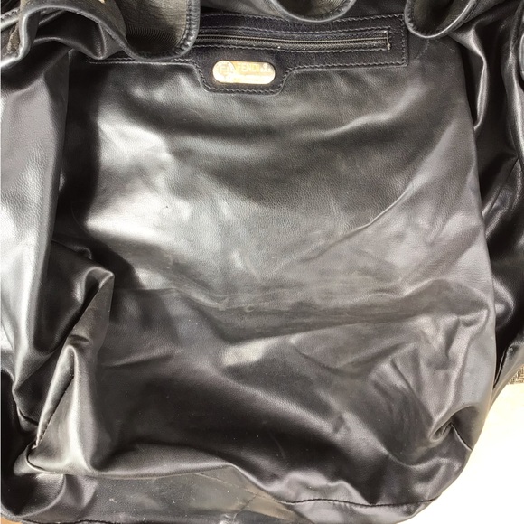 Fendi Black Leather Black Leather/Coated Canvas Vintage Bag - Picture 9 of 12